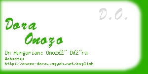 dora onozo business card